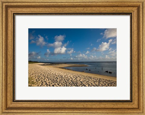 Framed Mauritius, Southern Mauritius, Bel Ombre, beach Print