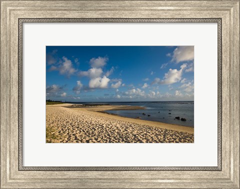 Framed Mauritius, Southern Mauritius, Bel Ombre, beach Print