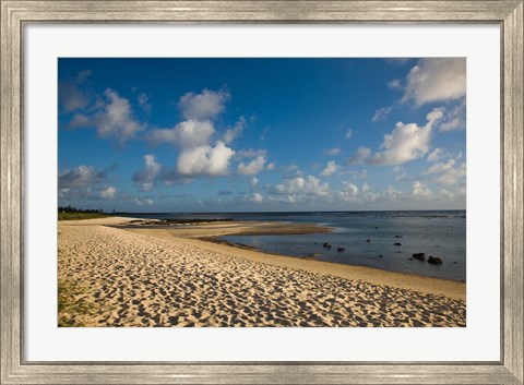 Framed Mauritius, Southern Mauritius, Bel Ombre, beach Print