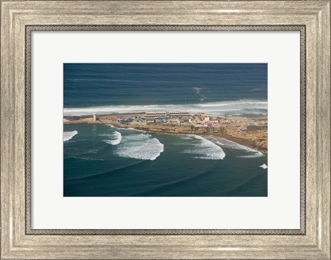 Framed MOROCCO, ROND POINT d&#39;IGUI, Fishing village Print