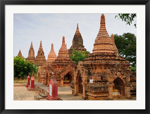 Framed Myanmar (Burma), Bagan (Pagan), Bagan temples Print