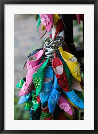 Framed MOROCCO, Rabat, Market, Babouches Slipper Print