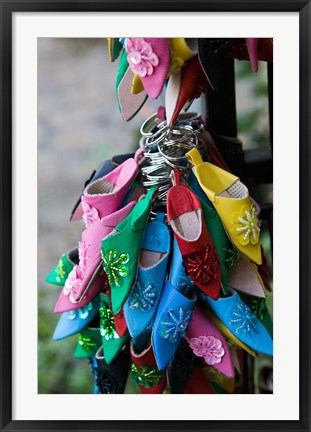 Framed MOROCCO, Rabat, Market, Babouches Slipper Print