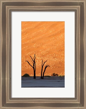 Framed Namibia, Namib-Naukluft, Sossusvlei Desert, Dead Vlei Print