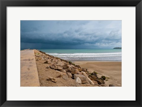 Framed Pier of Tangier, Tangier, Morocco Print