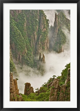 Framed Mt. Huang Shan, China Print