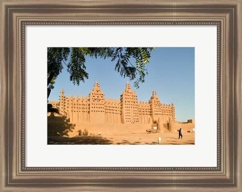 Framed Mosque at Djenne, Mali, West Africa Print