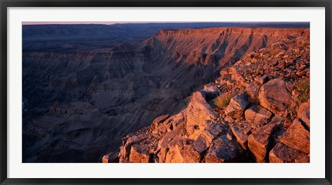 Framed Namibia, Fish River Canyon National Park, canyon walls Print