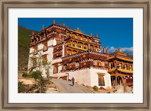 Framed Sangpi Luobuling Si Monastery, Sichuan, China Print