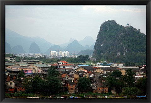 Framed Scenic landscape of Guilin, Guangxi, China Print