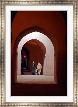 Framed Royal granaries of Moulay Ismail, Meknes, Morocco, Africa Print