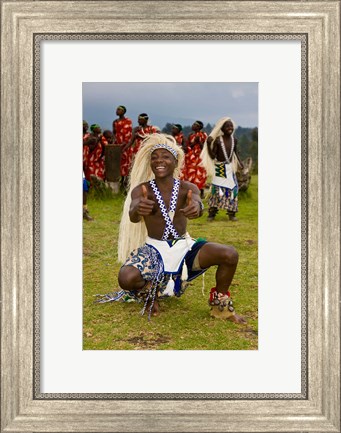 Framed Hutu tribe Male Dancer, Rwanda Print