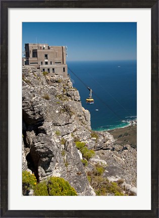 Framed South Africa, Cape Town, Table Mountain, Tram Print