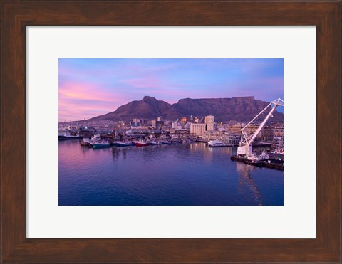 Framed South Africa, Cape Town, Victoria &amp; Alfred Port Print