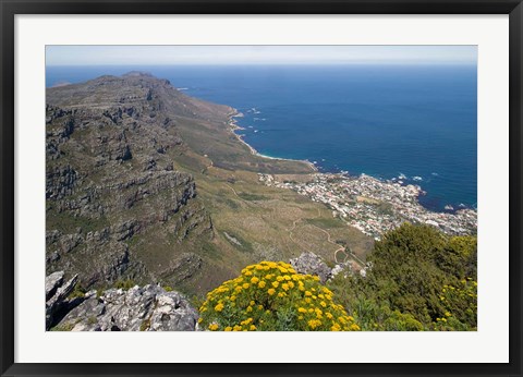 Framed South Africa, Cape Town, Table Mountain, Cape Peninsula Print