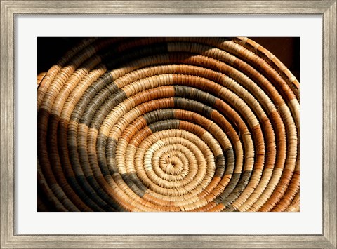 Framed South Africa, KwaZulu Natal, Zulu baskets, market Print