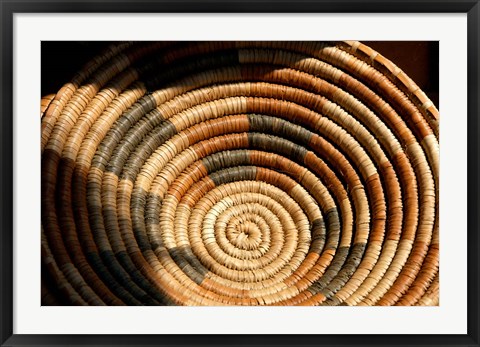 Framed South Africa, KwaZulu Natal, Zulu baskets, market Print