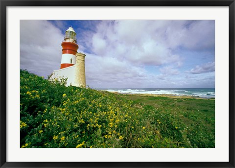 Framed South Africa, Cape Agulhas Lighthouse Print