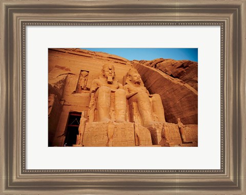 Framed Statues, The Greater Temple, Abu Simbel, Egypt Print