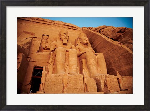 Framed Statues, The Greater Temple, Abu Simbel, Egypt Print