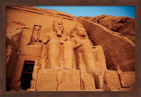 Framed Statues, The Greater Temple, Abu Simbel, Egypt Print