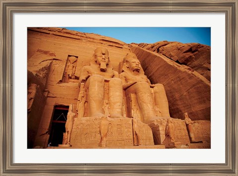 Framed Statues, The Greater Temple, Abu Simbel, Egypt Print