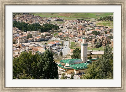 Framed Town View from The Great Rock, Azrou, Middle Atlas, Morocco Print