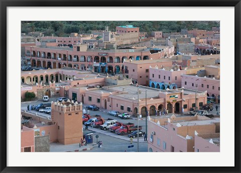 Framed Town View, Tinerhir, Morocco Print