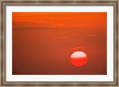 Framed Sunset, Serengeti National Park, Tanzania Print