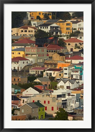 Framed Suburb of Bo-Kaap, Cape Town, South Africa Print