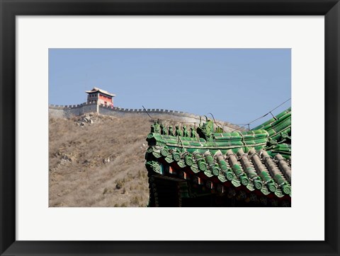 Framed Great Wall of China at Juyongguan, Beijing, China Print