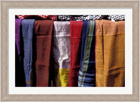 Framed Textiles For Sale in Khan al-Khalili Bazaar, Cairo, Egypt Print