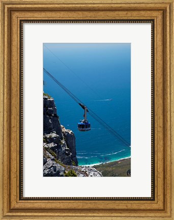 Framed Table Mountain Aerial Cableway, Cape Town, South Africa Print
