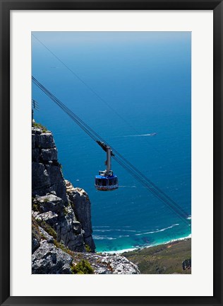 Framed Table Mountain Aerial Cableway, Cape Town, South Africa Print