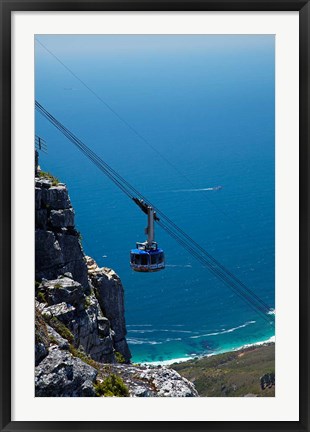 Framed Table Mountain Aerial Cableway, Cape Town, South Africa Print