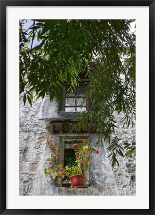 Framed Window Decoration in Sera Temple, Lhasa, Tibet, China Print