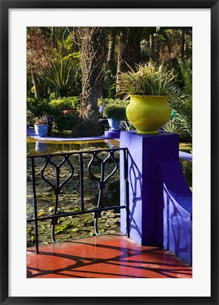 Framed Villa Gardens, Jardin Majorelle and Museum of Islamic Art, Marrakech, Morocco Print