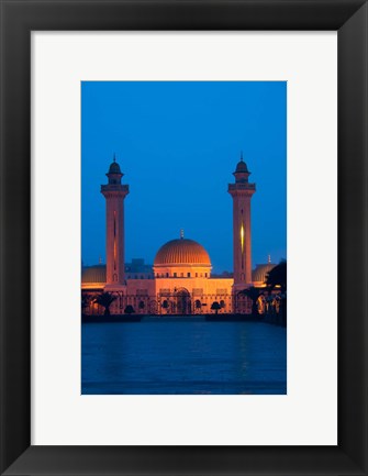 Framed Tunisia, Monastir, Mausoleum, evening Print