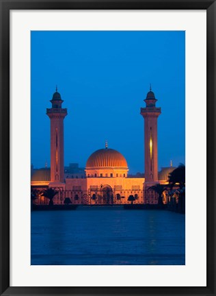 Framed Tunisia, Monastir, Mausoleum, evening Print