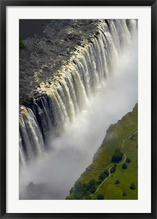 Framed Victoria Falls, Zimbabwe Print