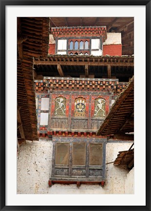 Framed Wangu Phodrang Dzong, Wangdue, Bhutan Print