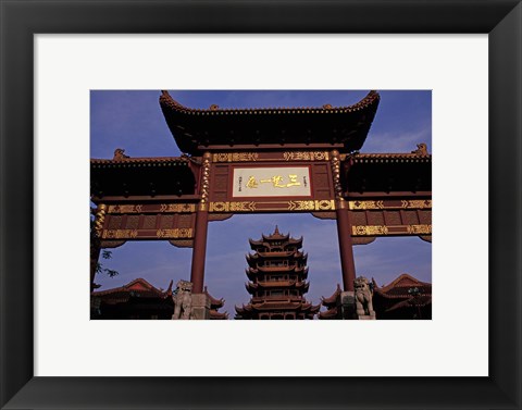 Framed Yellow Crane Chamber, Sichuan, China Print