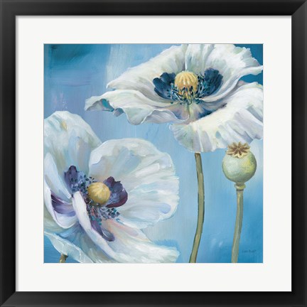 Framed Blue Dance II Print