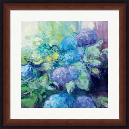 Framed Bright Hydrangea III Print