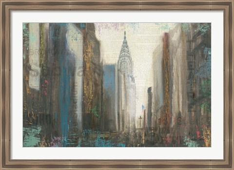 Framed Urban Movement I NY Print