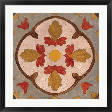 Framed Andalucia Tiles F Color Print