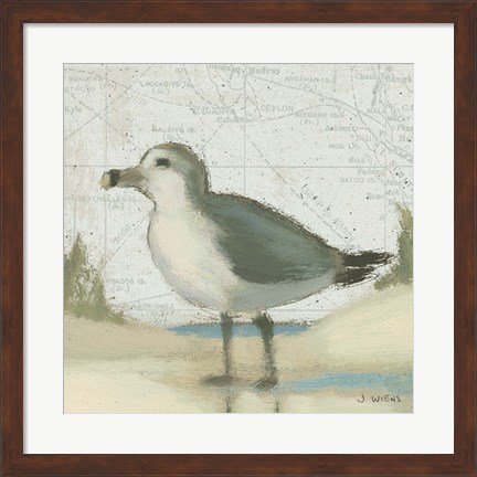 Framed Beach Bird II Print