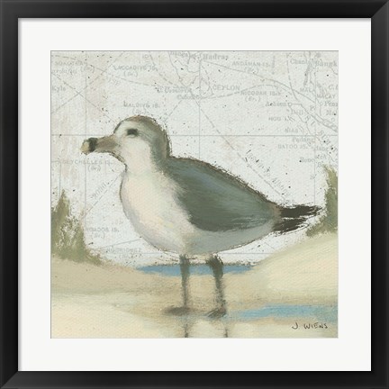 Framed Beach Bird II Print