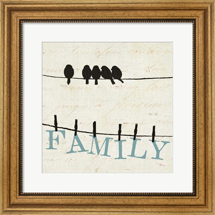 Framed Bird Talk IV Print