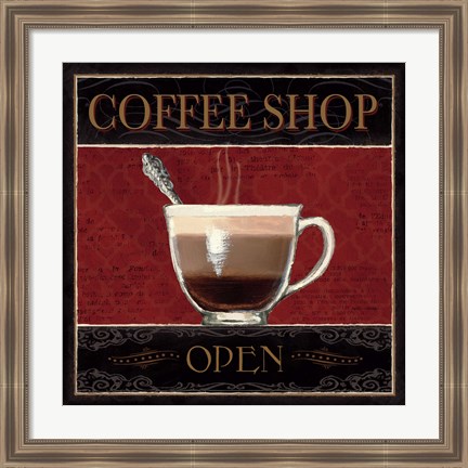 Framed Coffee Shop I Print